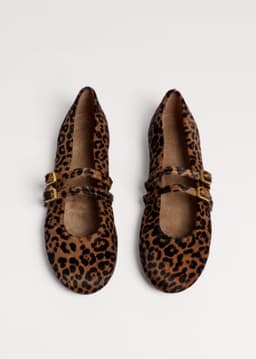 ME+EM Leopard Ballet Flat | Dark Brown Multi | Image 4