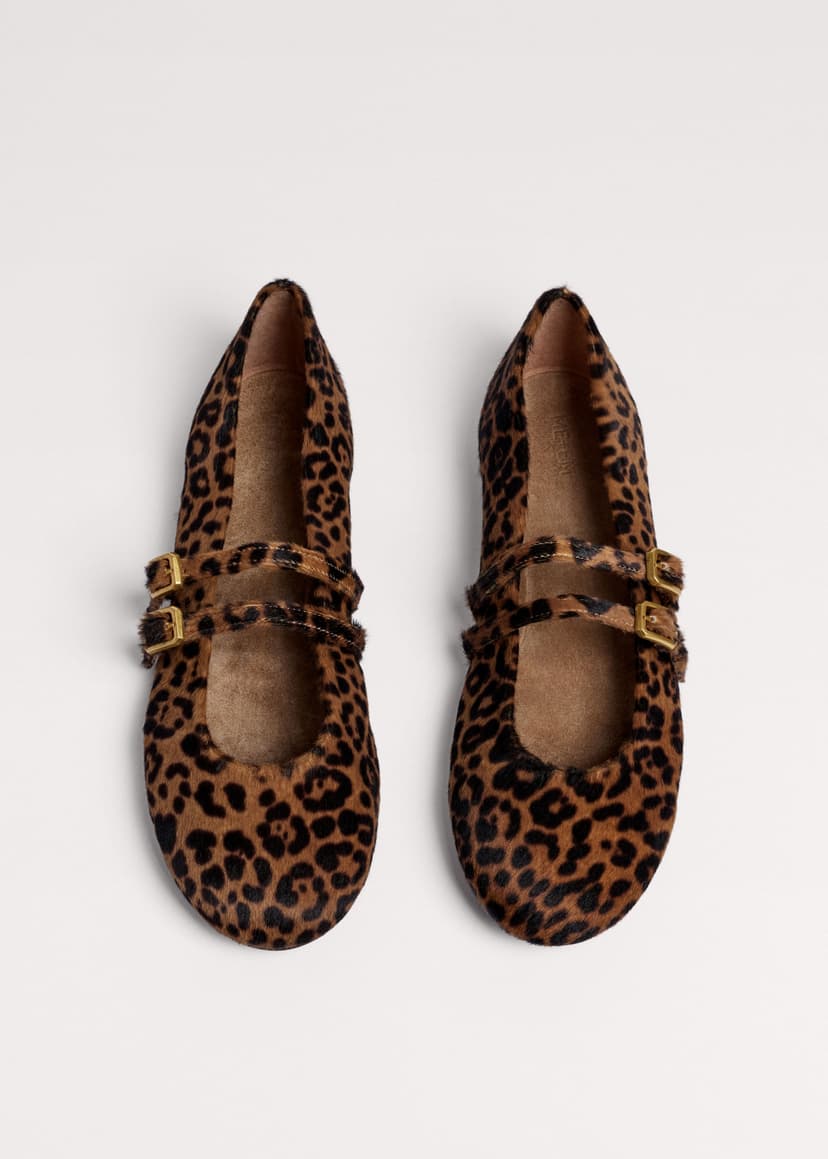 ME+EM Leopard Ballet Flat | Dark Brown Multi | Image 4