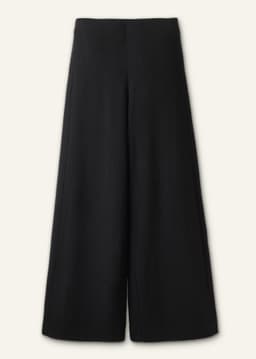 ME+EM Textured Palazzo Pant | Black | Image 7