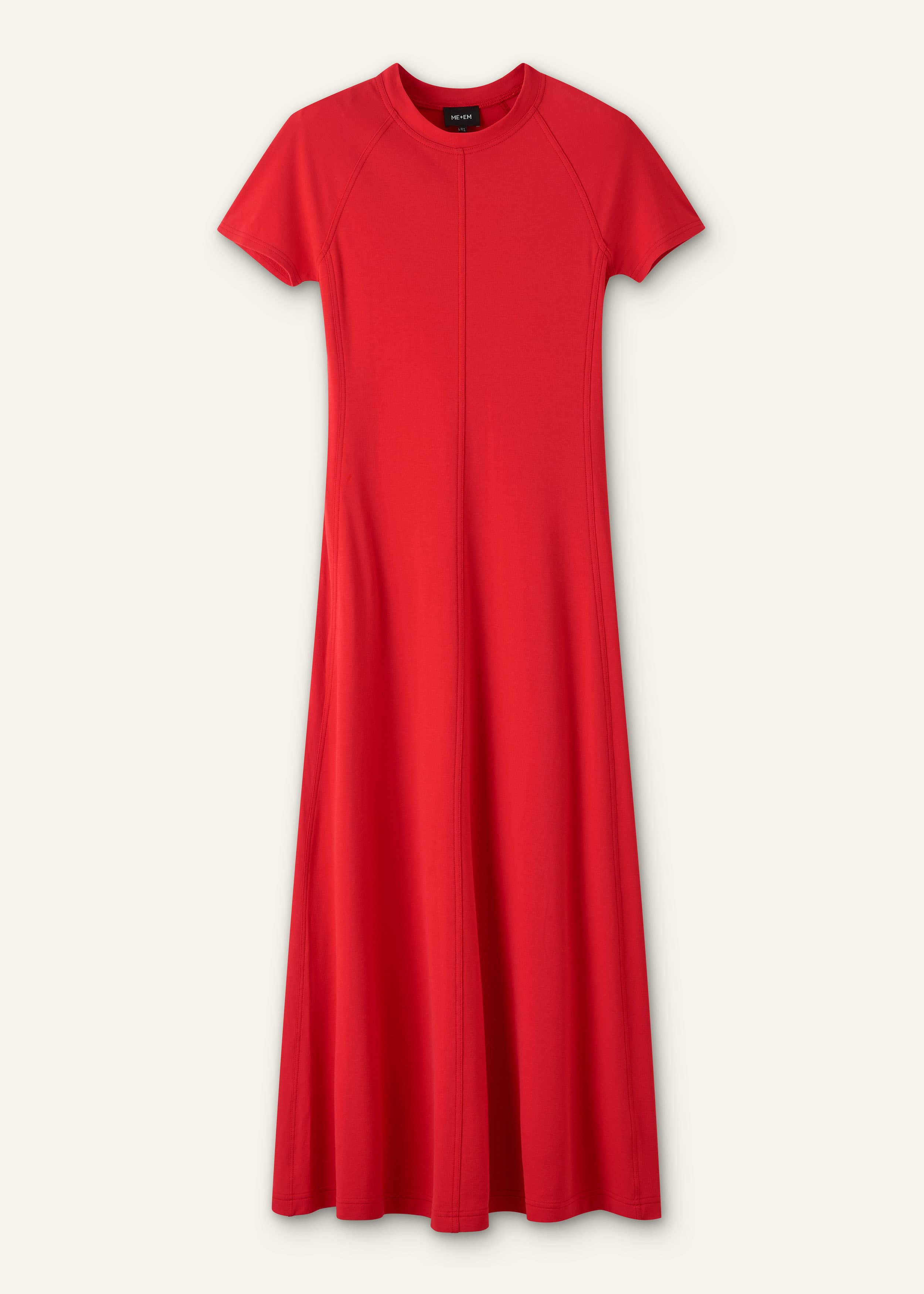 ME+EM Raglan Sleeve Maxi Dress | Lipstick Red | Image 7