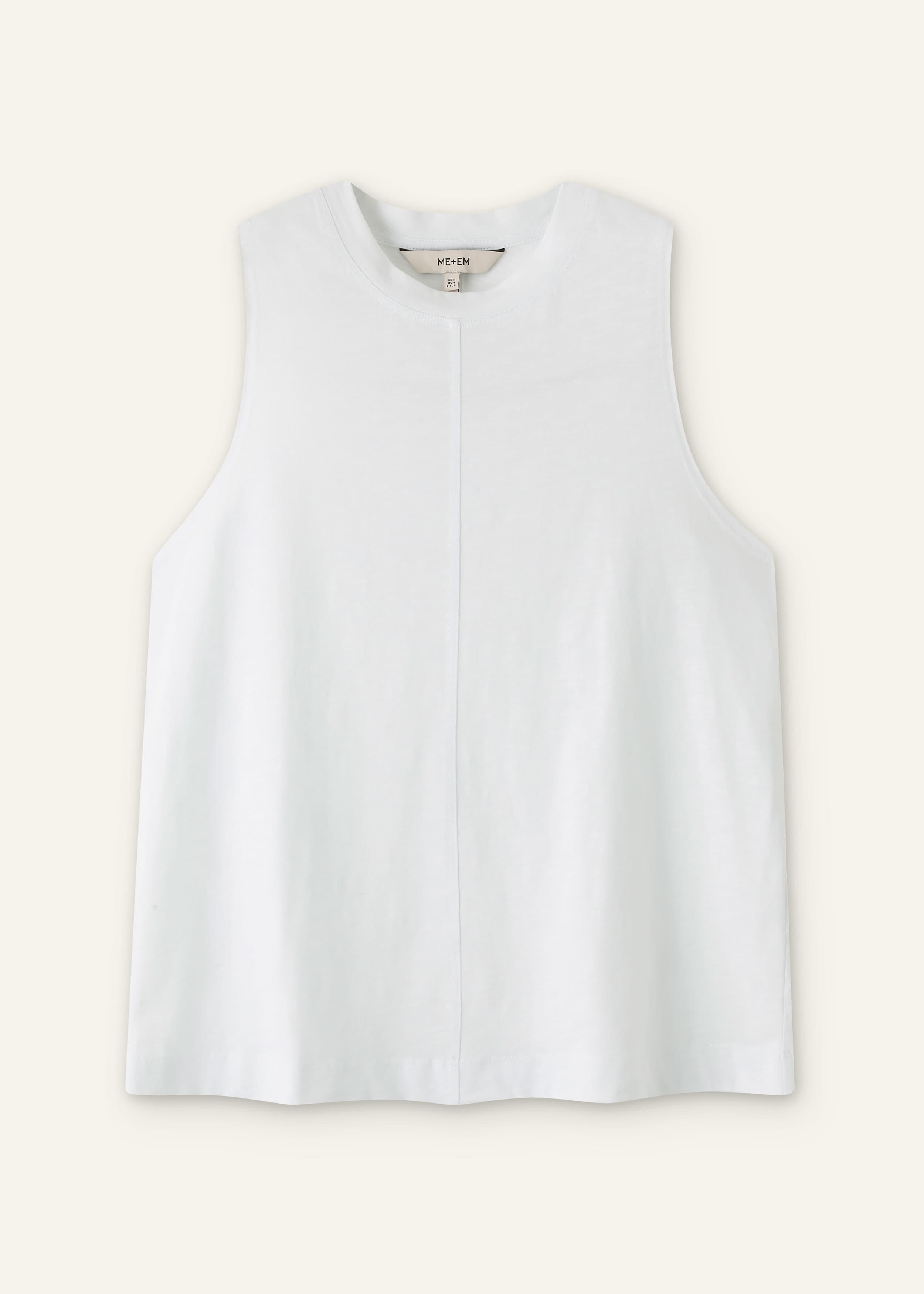 ME+EM Racerback Swing Top | Soft White | Image 7