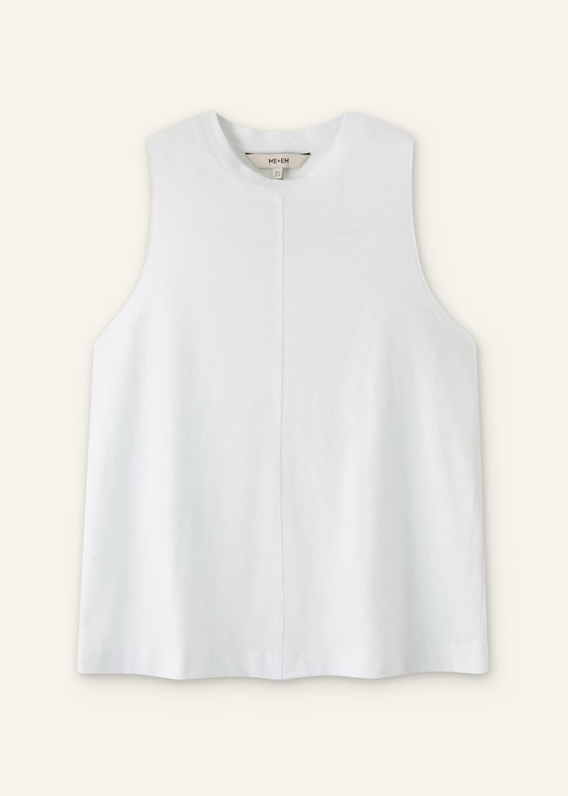ME+EM Racerback Swing Top | Soft White | Image 7