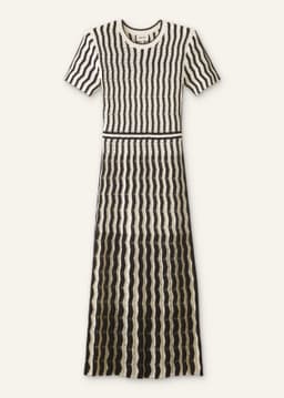 ME+EM Stripe Knit Maxi Dress | Cream/Black | Image 6
