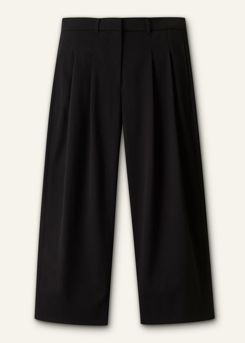 ME+EM Straight Crop Pant | Black | Image 5