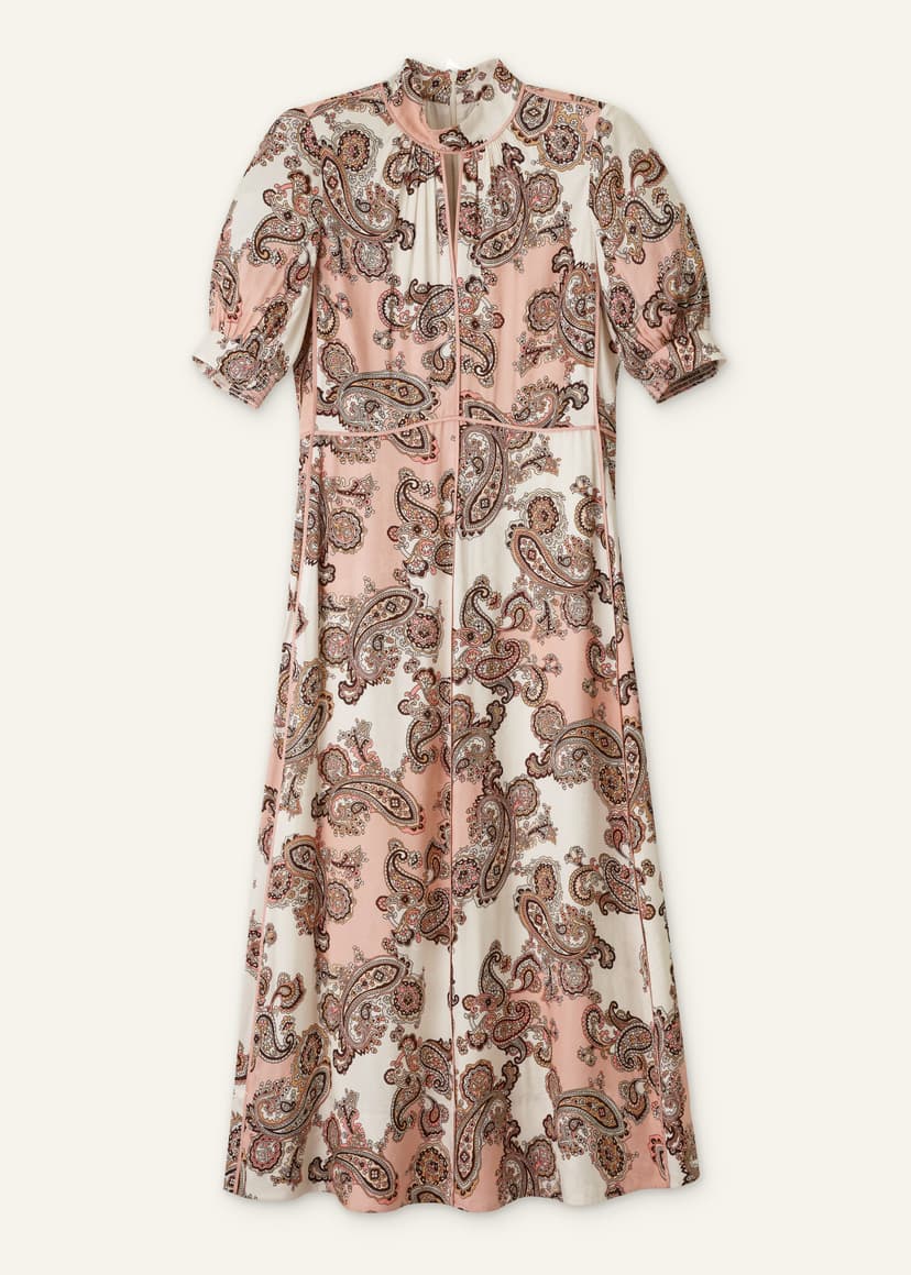ME+EM Fit + Flare Maxi Dress | Pink Multi | Image 7