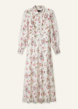 ME+EM Fit + Flare Maxi Dress | Light Cream Multi | Image 7