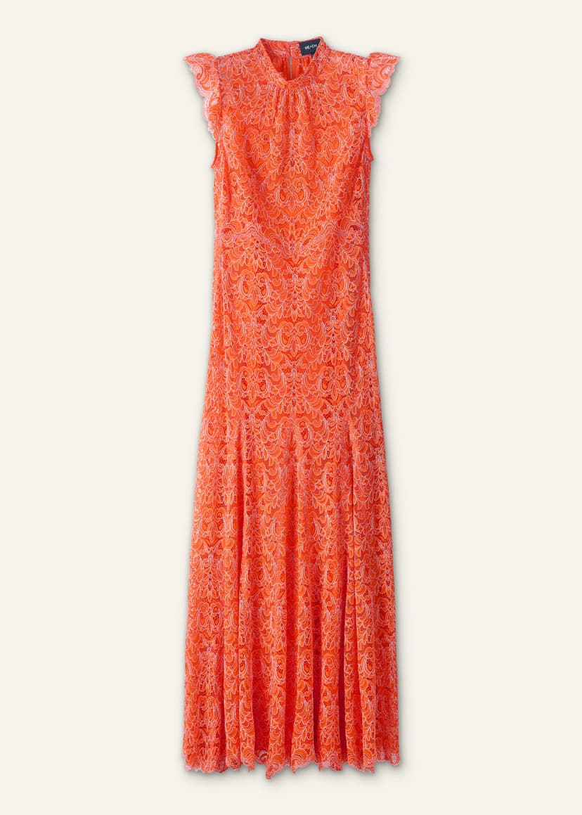 ME+EM Full-Length Dress | Tangerine Orange | Image 7