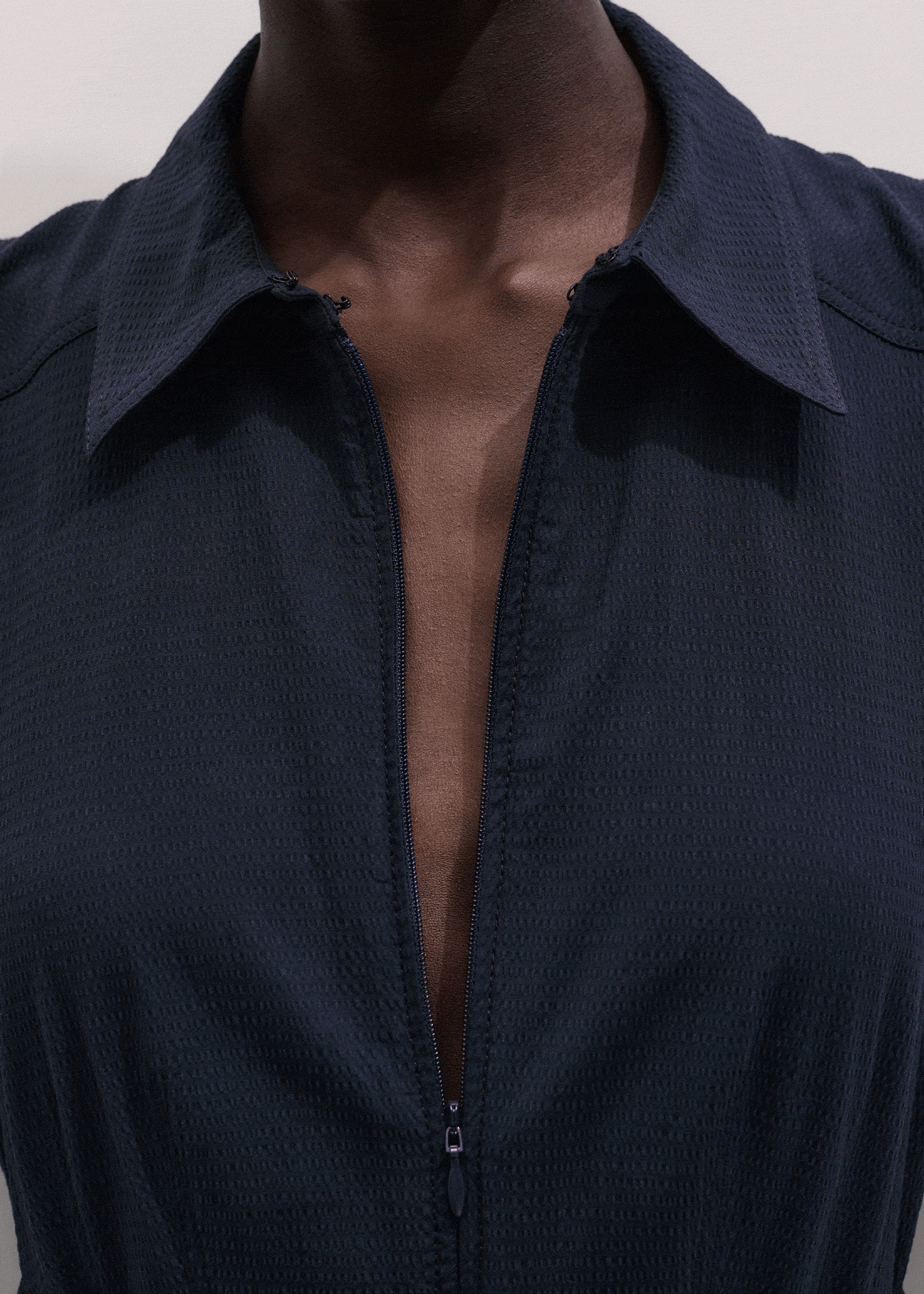 ME+EM Fit + Flare Midi Dress | Navy | Image 2