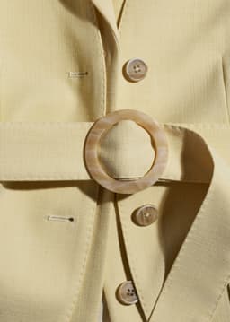 ME+EM Very Wide-Leg Trouser Suit | Dusted Lemon Yellow | Image 2