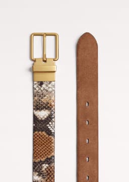 ME+EM Reversible Belt | Tan Multi/Light Chestnut | Image 3