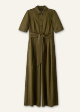 ME+EM Culotte Jumpsuit | Olive Green | Image 7
