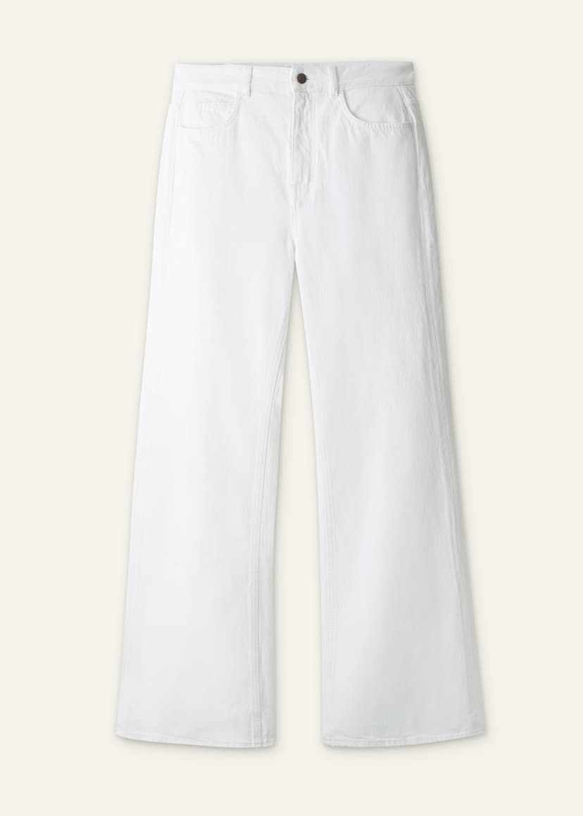 ME+EM Leg Elongator Jean | Soft White Wash | Image 7