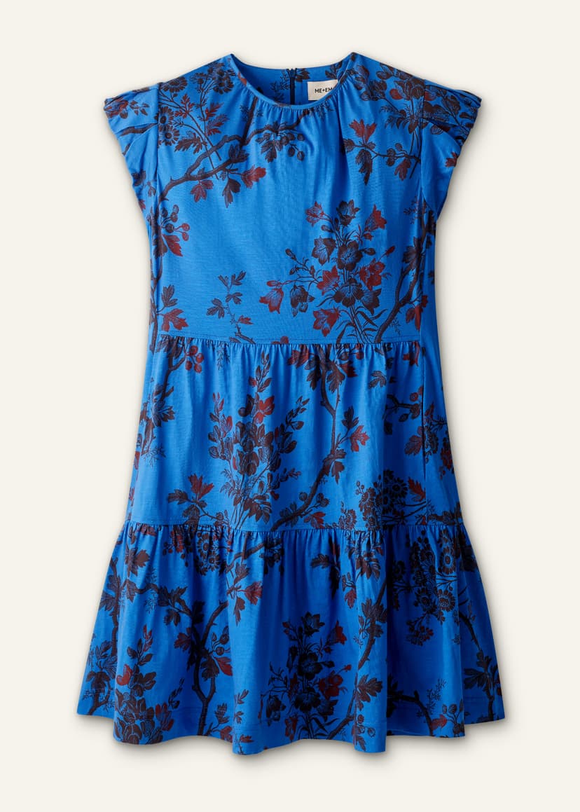 ME+EM Short Swing Dress | Blue Multi | Image 6