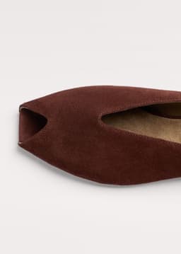 ME+EM Peep Toe Flat | Cinnamon | Image 4