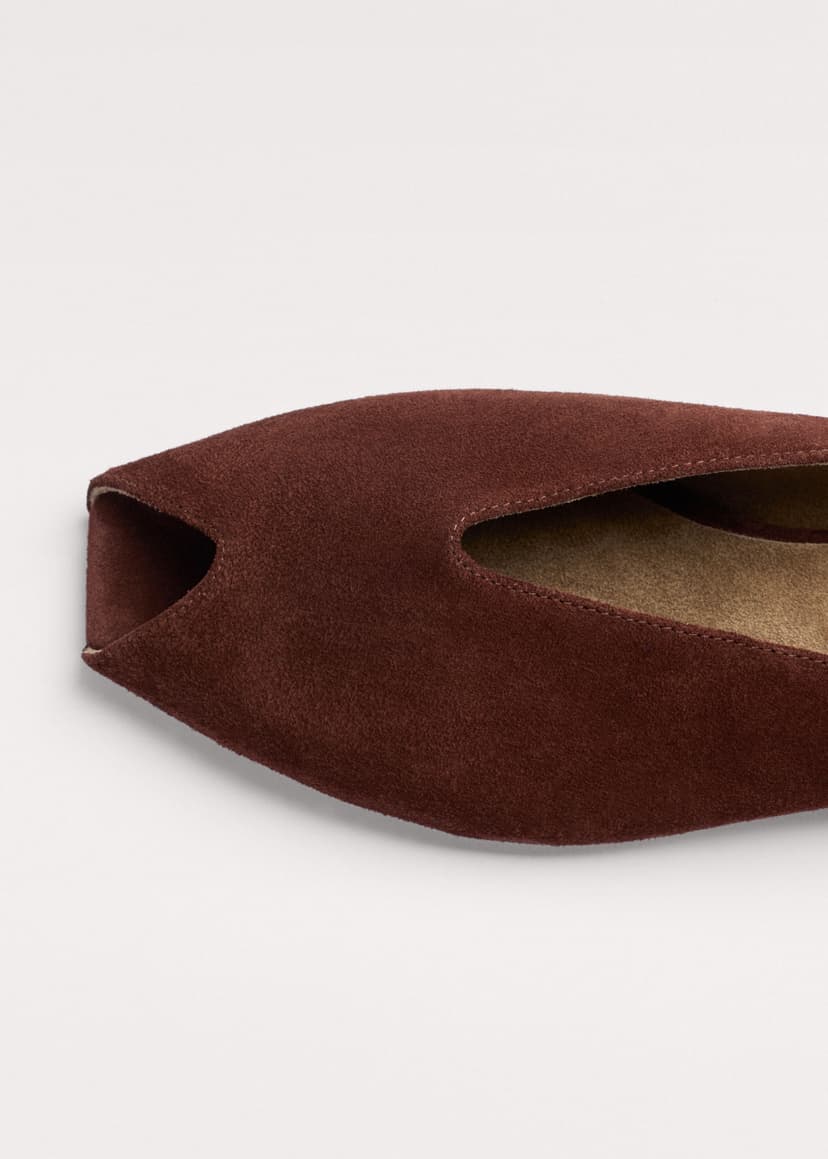ME+EM Peep Toe Flat | Cinnamon | Image 4