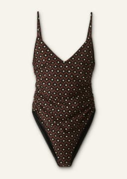 ME+EM Ruched Swimsuit | Cinnamon Multi | Image 7