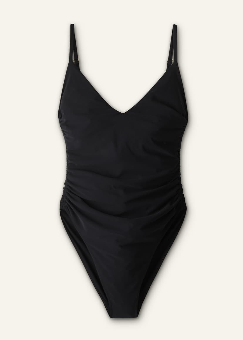 ME+EM Ruched Swimsuit | Black | Image 5