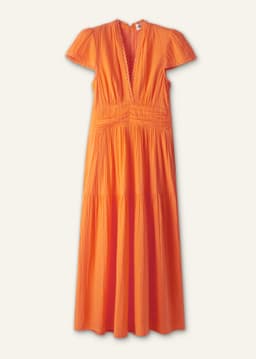 ME+EM Fit + Flare Maxi Dress | Sunny Orange | Image 7
