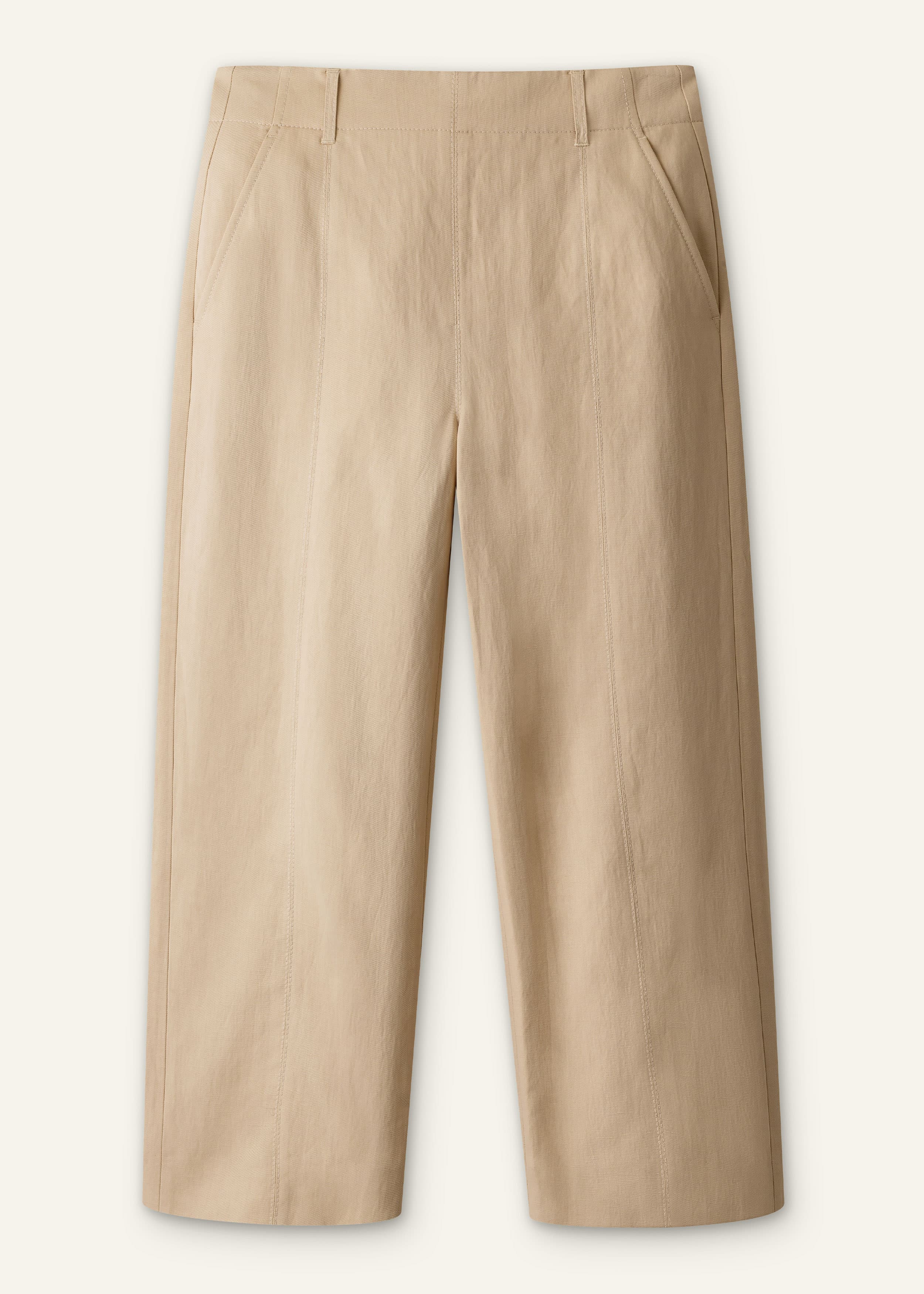 ME+EM Straight Crop Pant | Warm Stone | Image 7