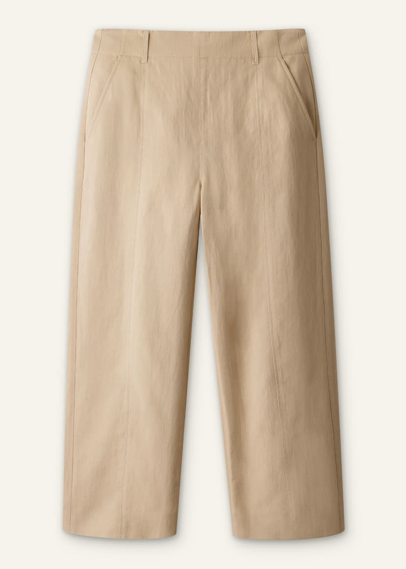 ME+EM Straight Crop Pant | Warm Stone | Image 7