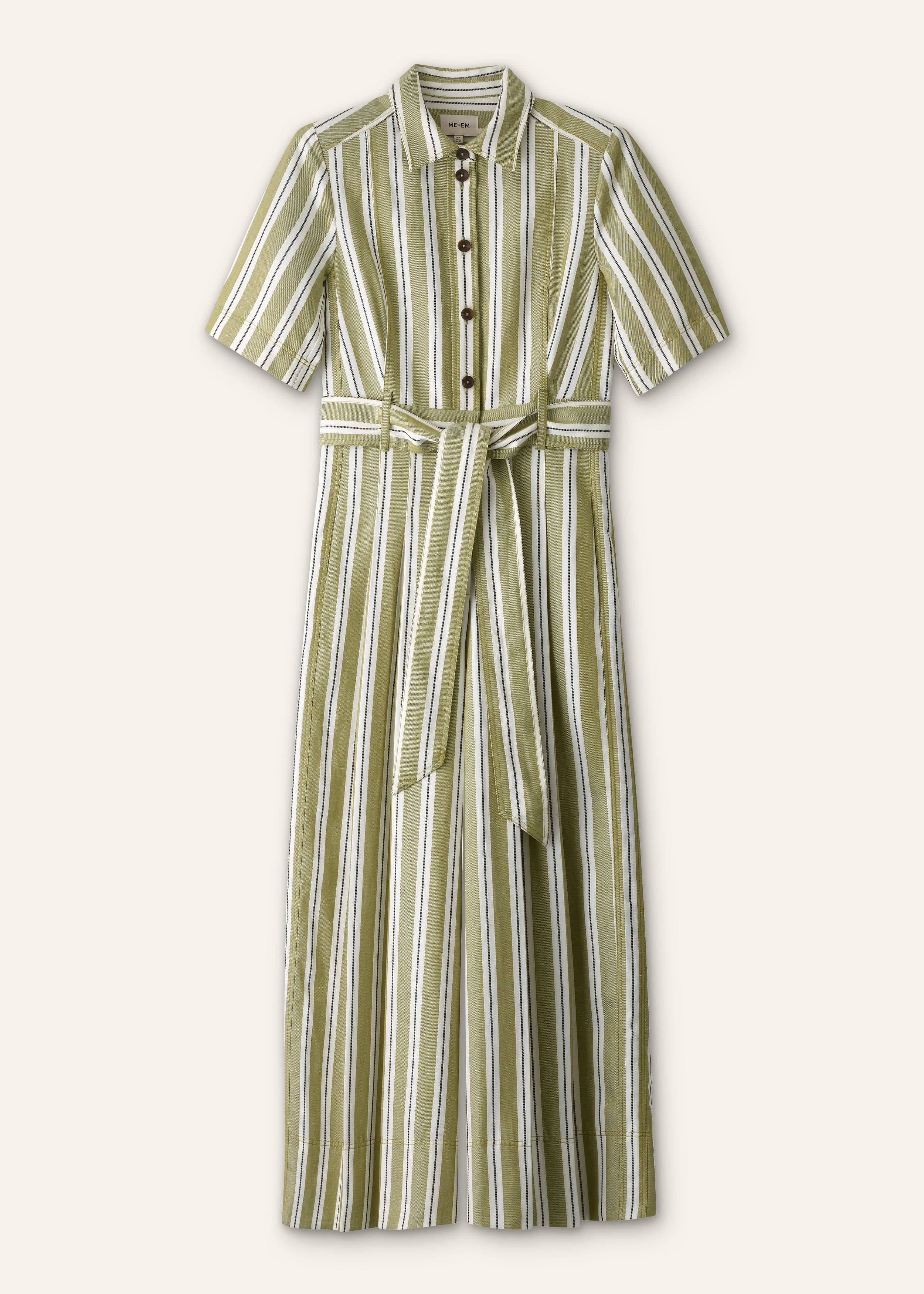 ME+EM Crop Wide-Leg Jumpsuit | Olive/Multi | Image 7