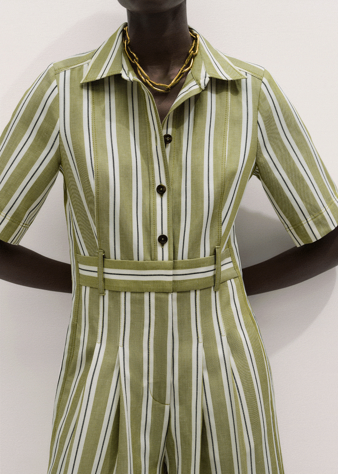 ME+EM Crop Wide-Leg Jumpsuit | Olive/Multi | Image 2