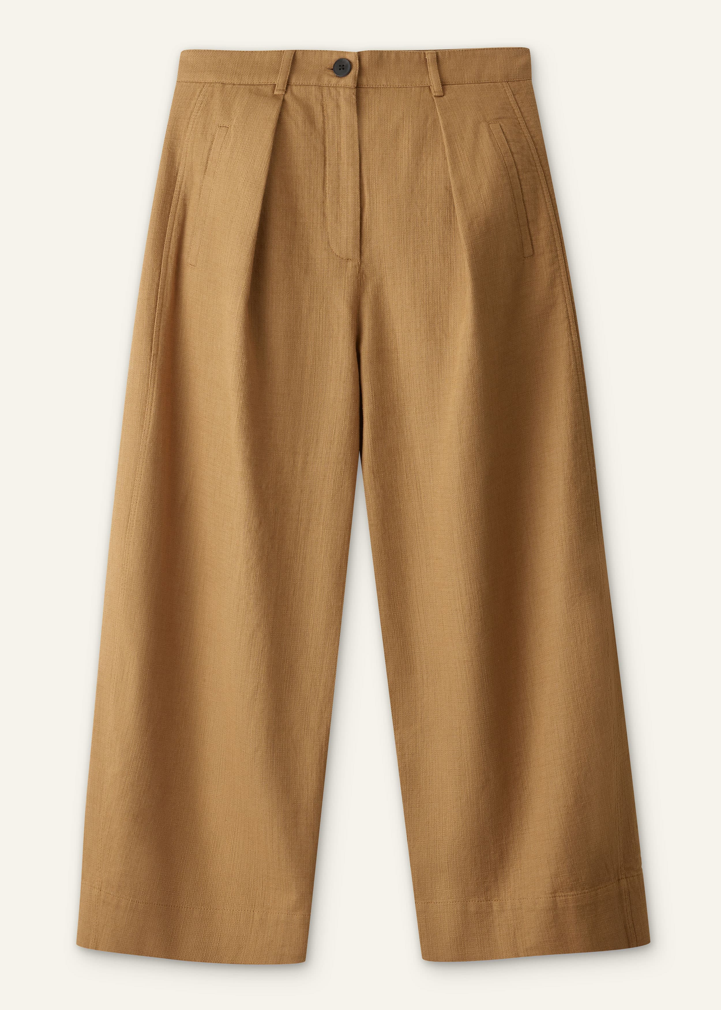 ME+EM Pleat Barrel Pant | Tobacco  | Image 7