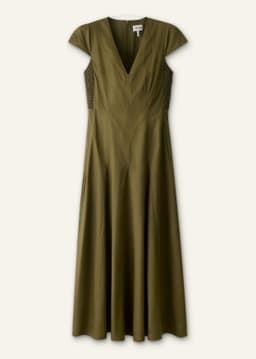 ME+EM Fit + Flare Maxi Dress | Olive Green | Image 7