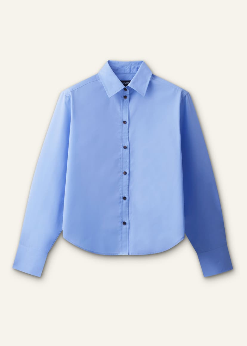 ME+EM Perfectly Proportioned Shirt | Blue | Image 7