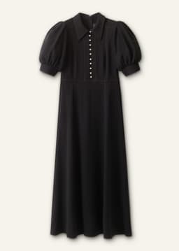 ME+EM Fit + Flare Midi Dress | Black | Image 7
