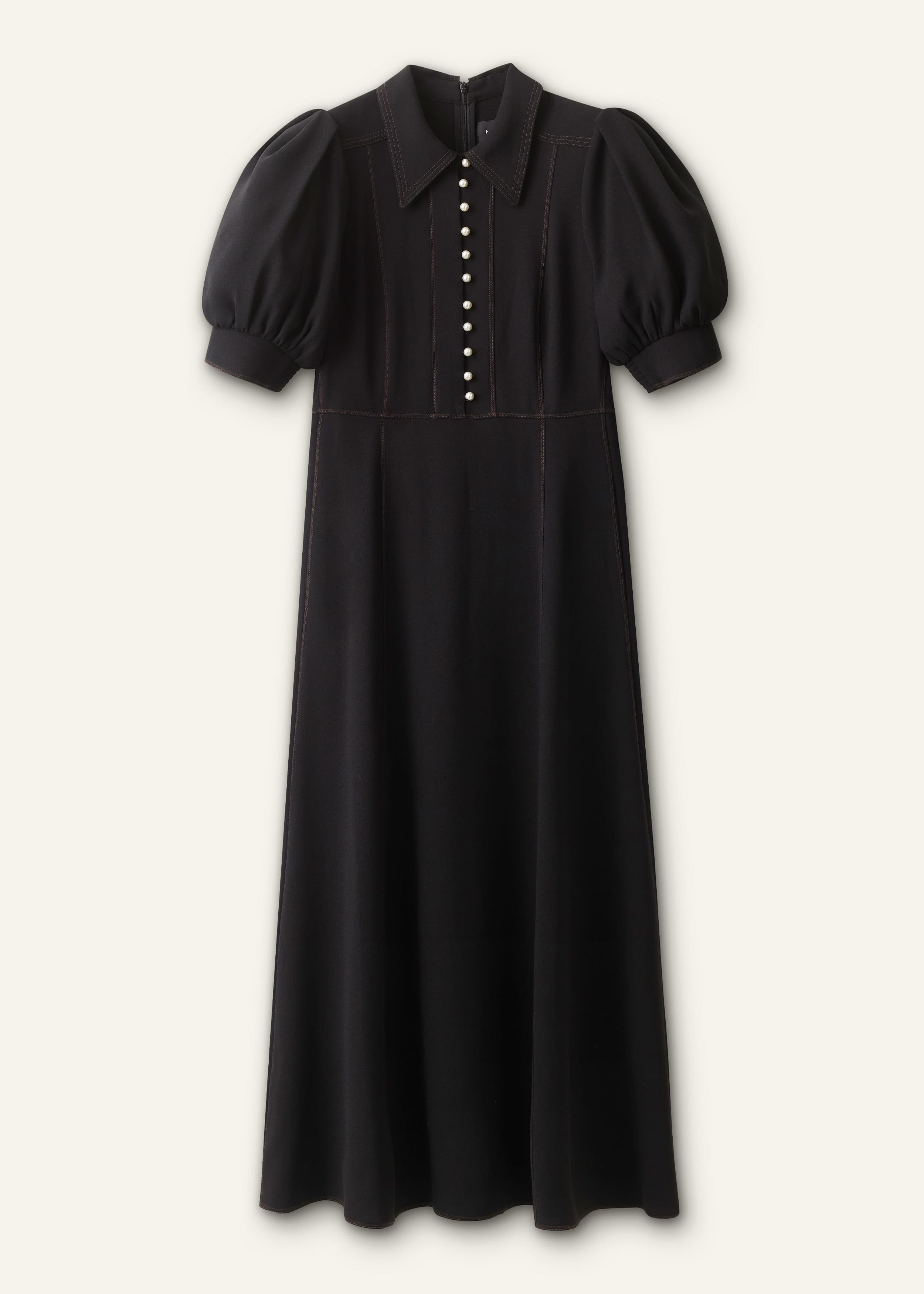 ME+EM Fit + Flare Midi Dress | Black | Image 7