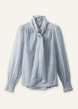 ME+EM Straight Blouse | Blue Multi | Image 7