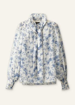 ME+EM Straight Blouse | Blue Multi | Image 7
