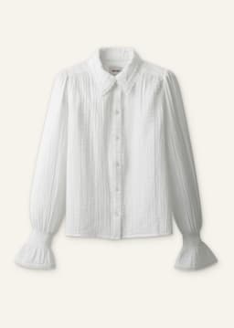 ME+EM Lace Trim Blouse | Soft White | Image 7