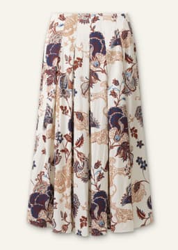 ME+EM Pleated Maxi Skirt | Light Cream Multi | Image 7