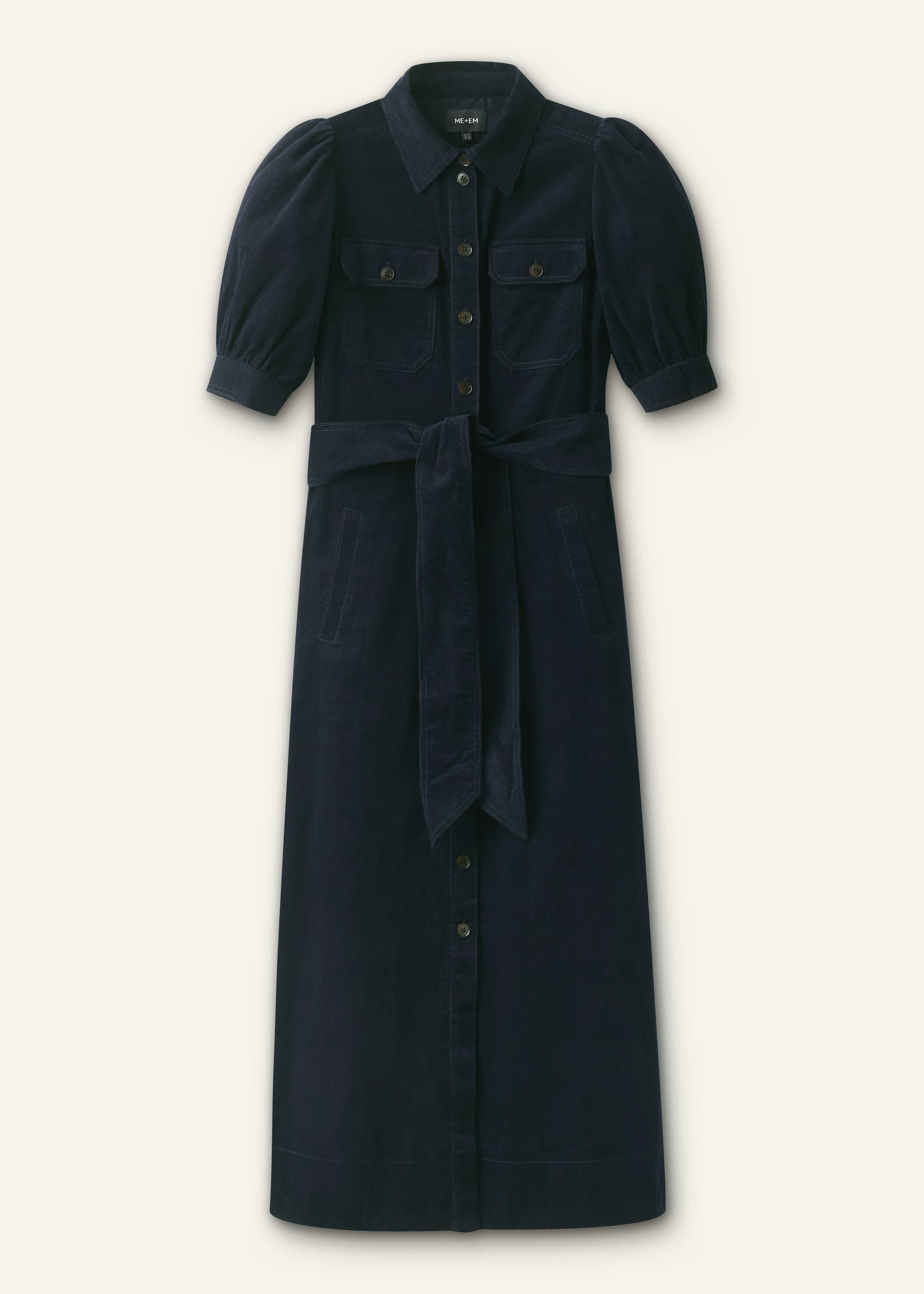 ME+EM Fit + Flare Maxi Dress | Navy | Image 6