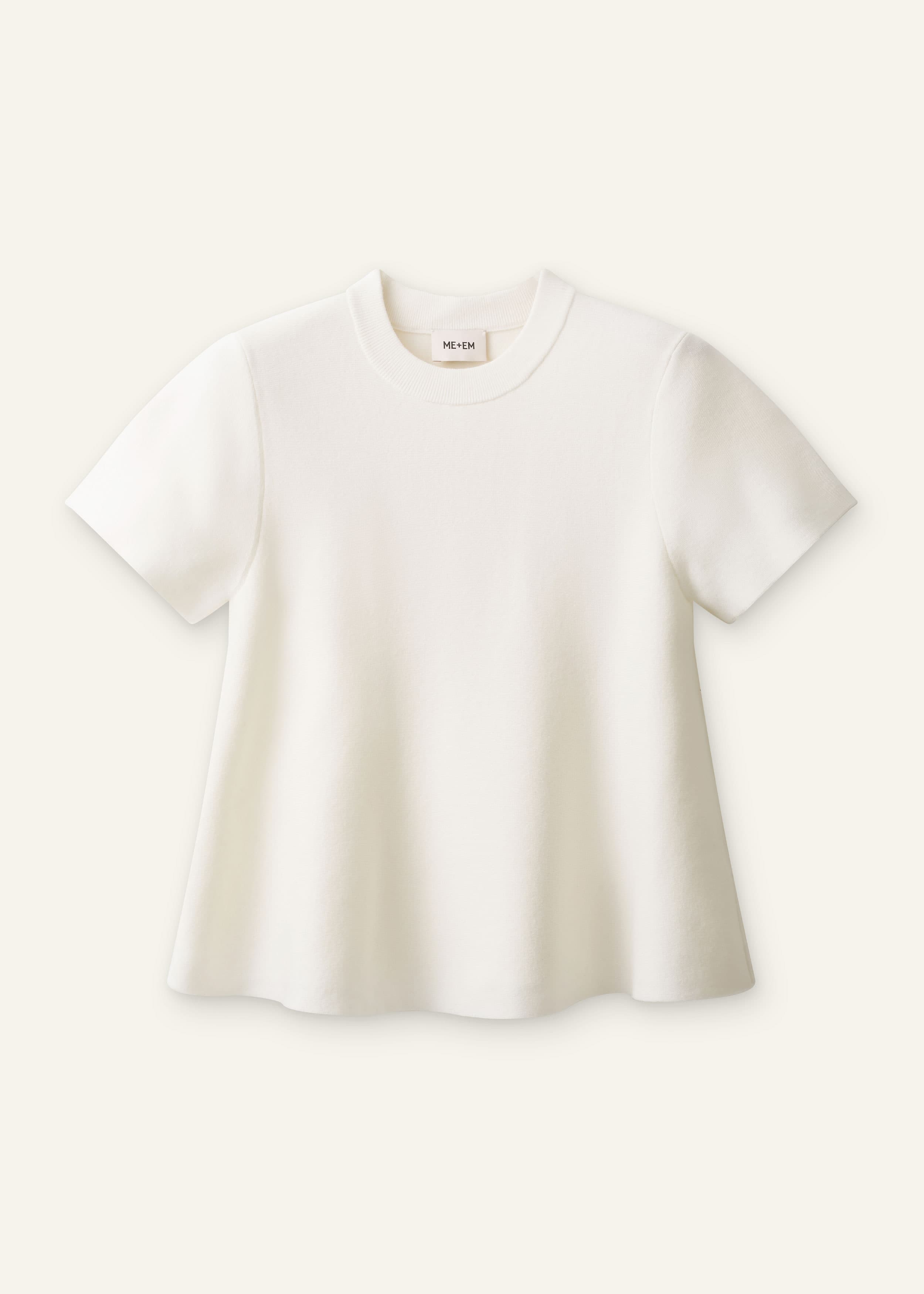 ME+EM Knit Swing Top | Cream | Image 7