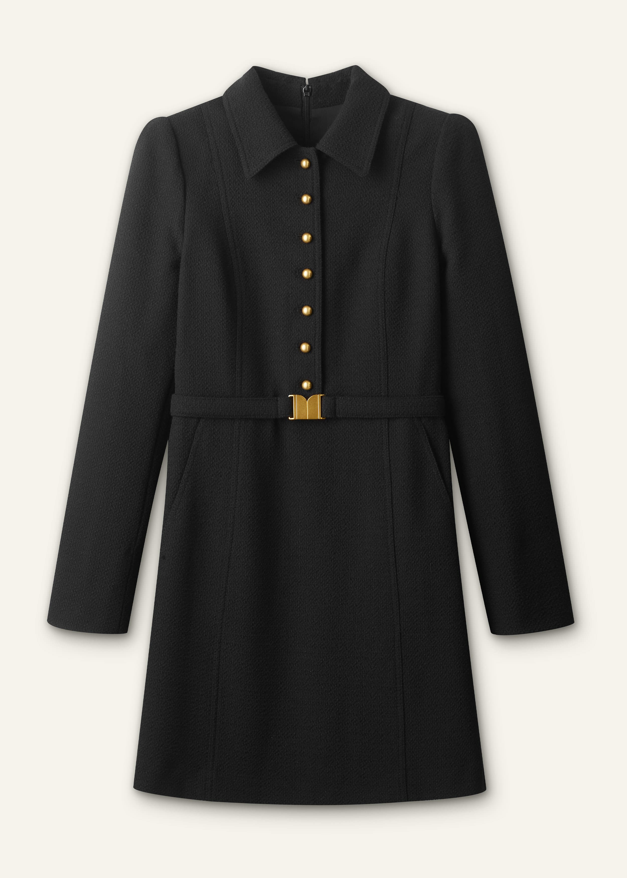 ME+EM Fit + Flare Mini Dress | Black | Image 7