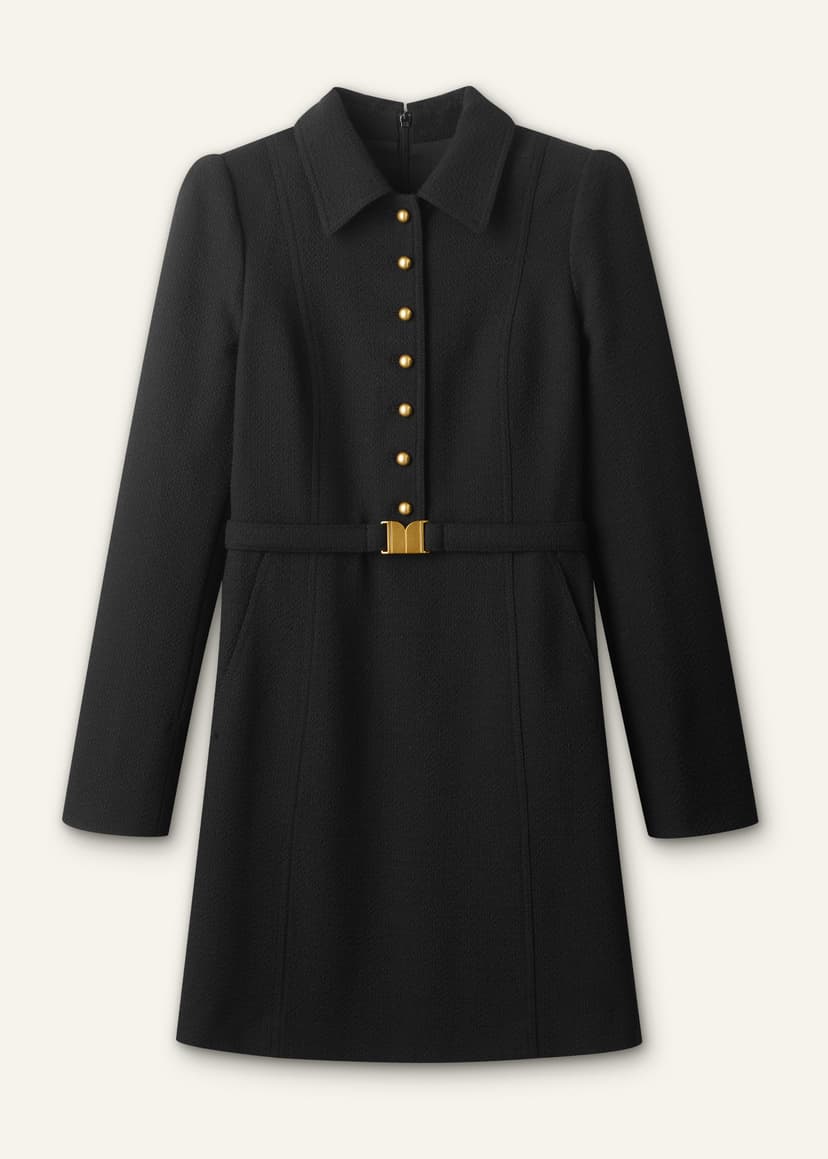 ME+EM Fit + Flare Mini Dress | Black | Image 7