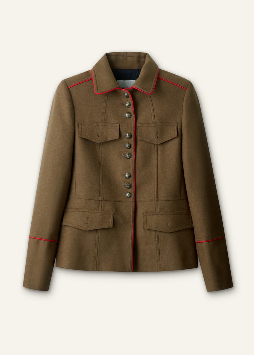ME+EM Slim Utility Jacket | Golden Olive | Image 6