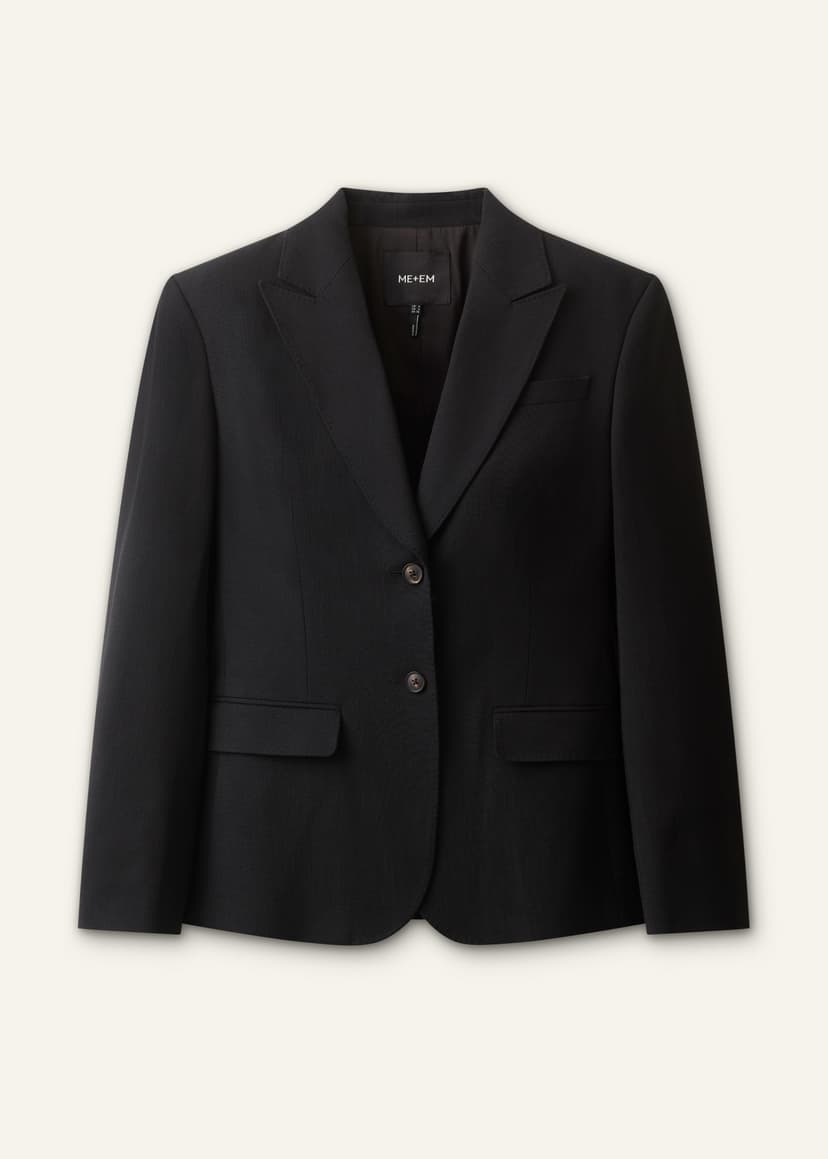 ME+EM Sharp Contour Blazer | Black | Image 7