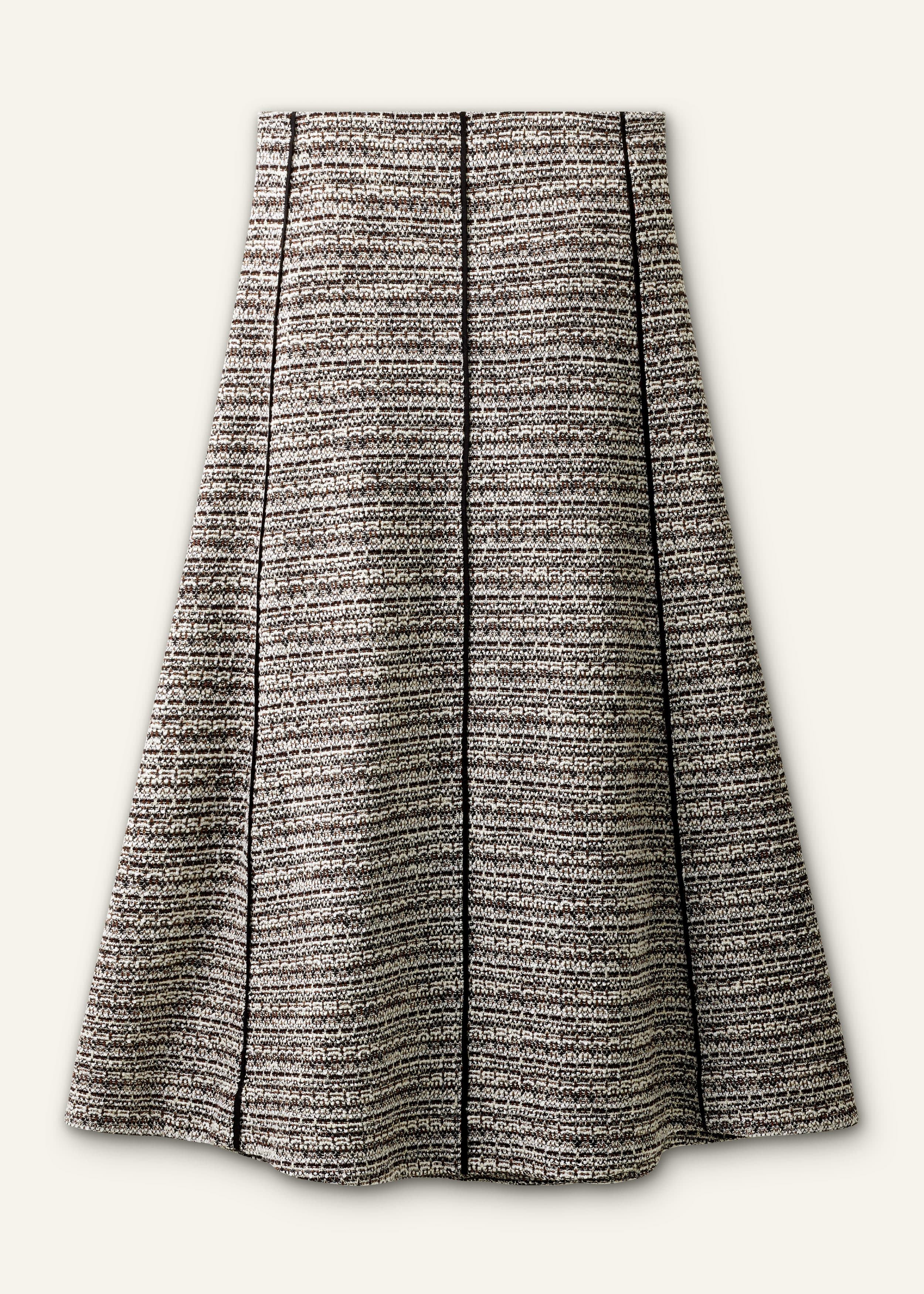 ME+EM A-Line Midi Skirt | Brown Multi | Image 6