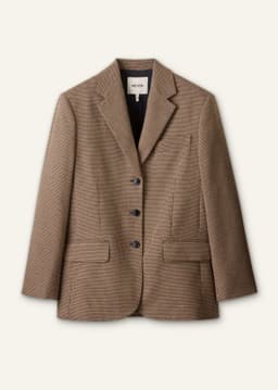 ME+EM Heritage Icon Oversized Blazer | Pecan Brown Multi | Image 7