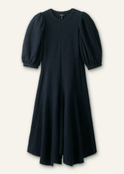 ME+EM Asymmetric Hem Dress | Navy | Image 6