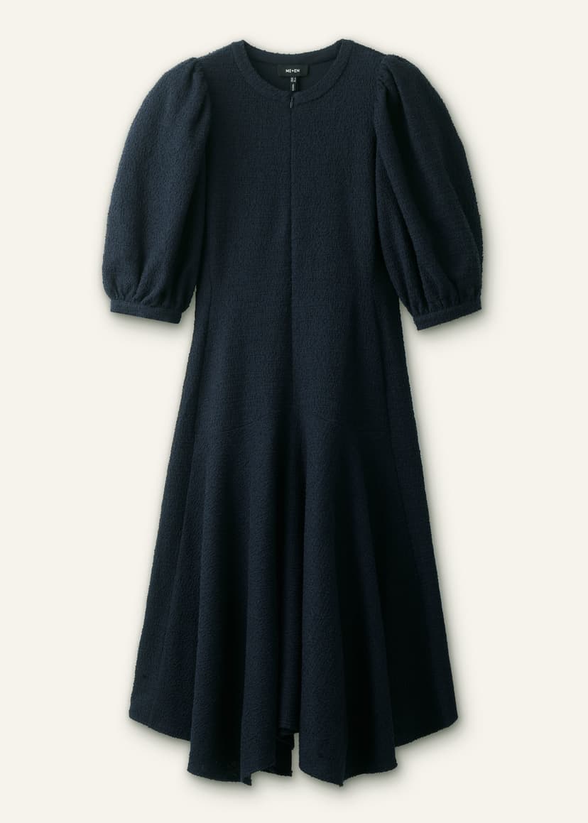 ME+EM Asymmetric Hem Dress | Navy | Image 6