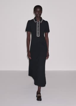 ME+EM Fit + Flare Midi Dress | Black | Image 6