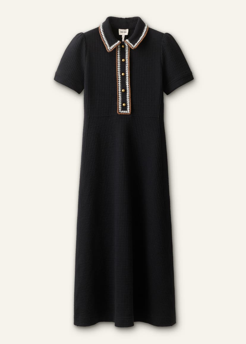 ME+EM Fit + Flare Midi Dress | Black | Image 7