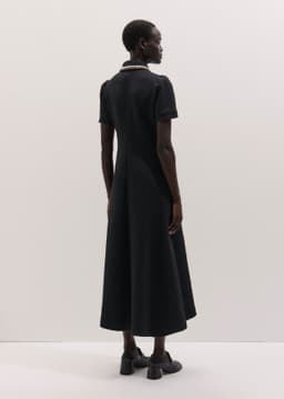 ME+EM Fit + Flare Midi Dress | Black | Image 4