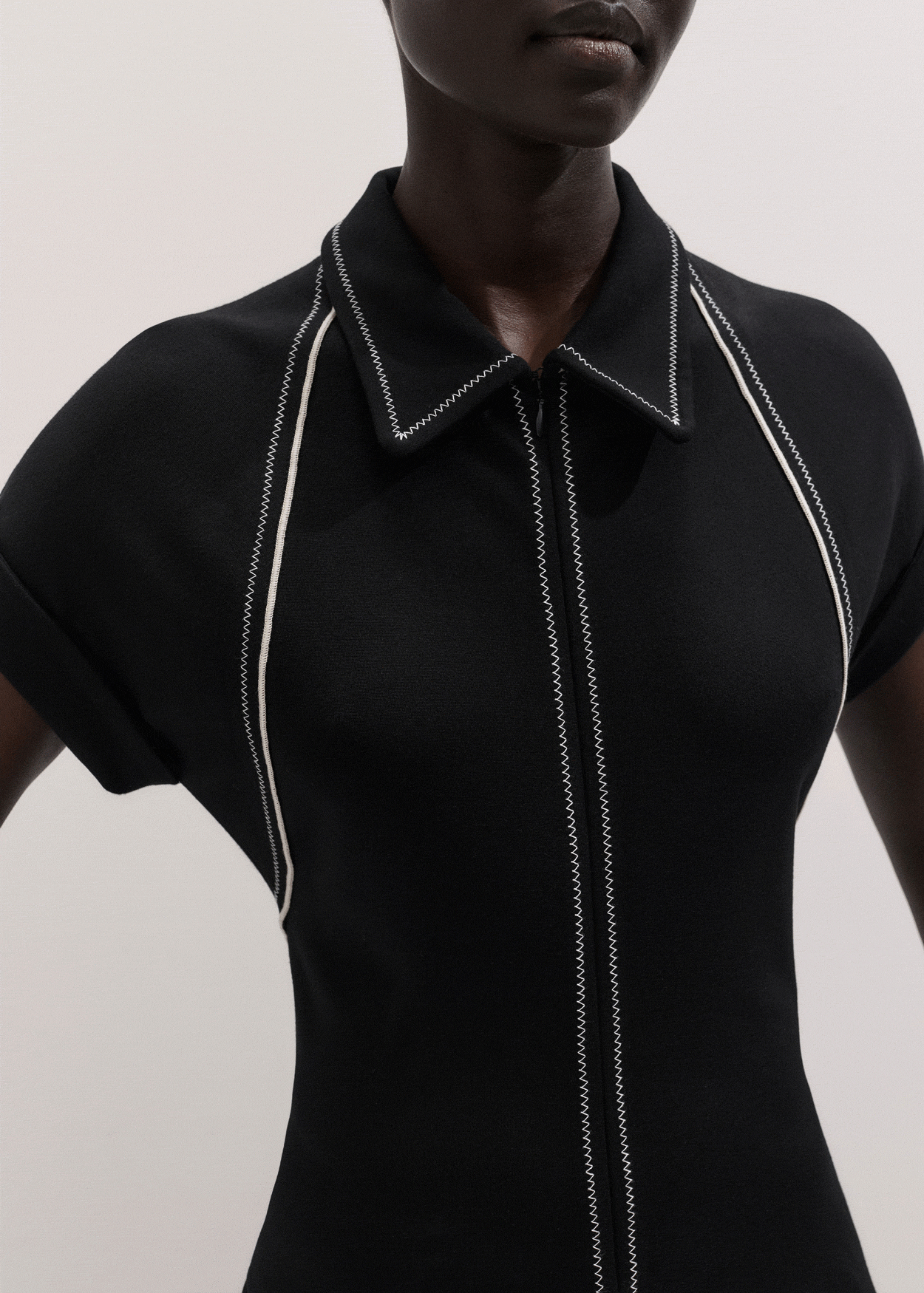ME+EM Fit + Flare Midi Dress | Black | Image 2