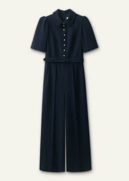 ME+EM Culotte Jumpsuit | Navy | Image 7